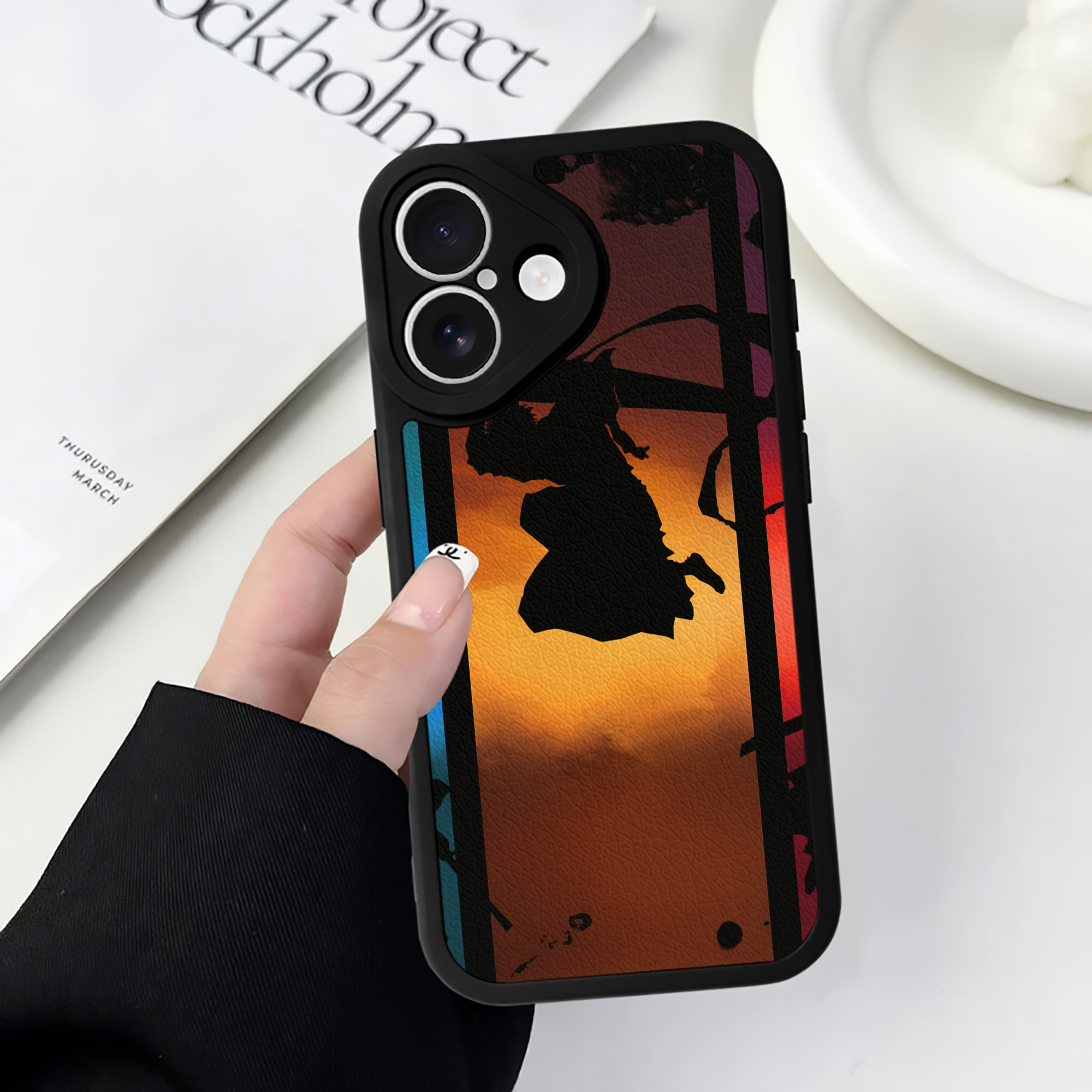（画像用） ブリーチ BLEACH 【iPhone 16シリーズ対応】シリコンスマホケース（レザー調） 材質：シリコン